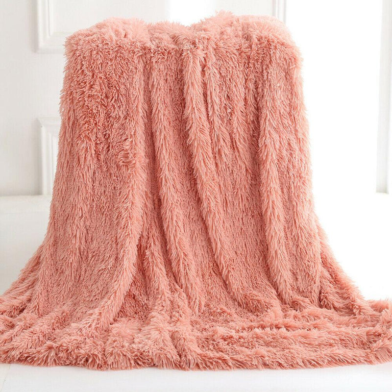 Ultra Soft Faux Fur Throw Blanket