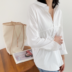 Womens Relaxed Fit Longline Shirt