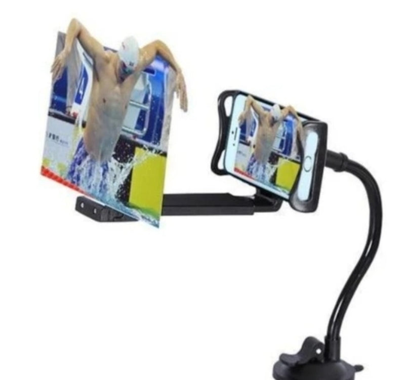 12" Mobile Phone HD Projection 3D Magnifier with Stand