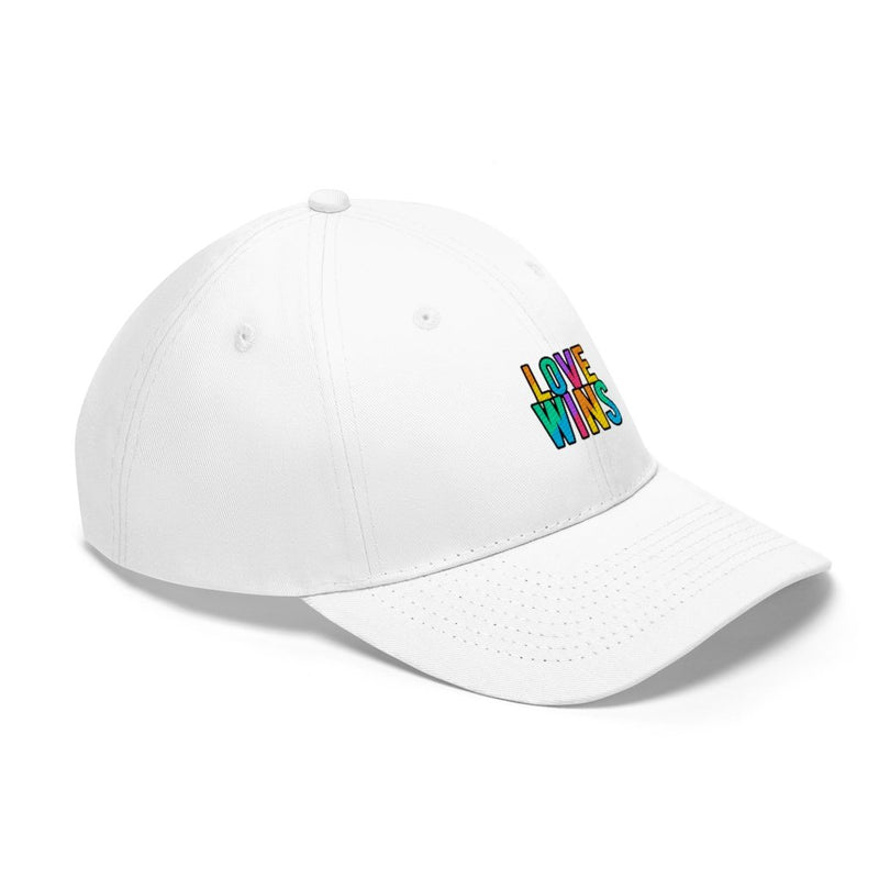 Rainbow Love Wins Unisex Twill Cap