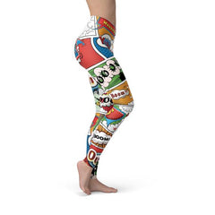 Womens Comic Book Leggings