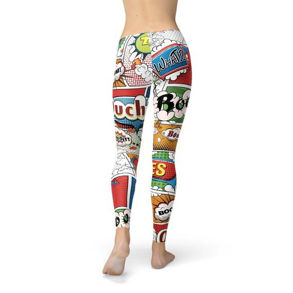 Womens Comic Book Leggings