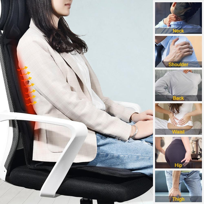 Portable Vibrating Heat Therapy Massage Cushion Mattress