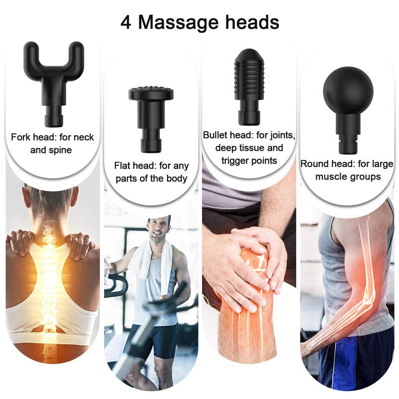 Coseey F9 30 Speeds Premium 6 Heads  Handheld Massager