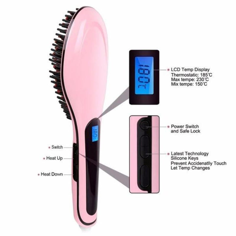 Electronic Hair Straightening Brush
