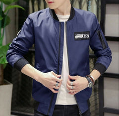 Mens Casual Zipped Up Bomber Jacket Clearance