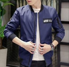 Mens Casual Zipped Up Bomber Jacket Clearance