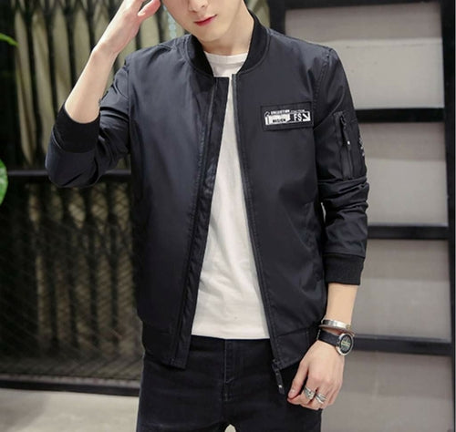 Mens Casual Zipped Up Bomber Jacket Clearance