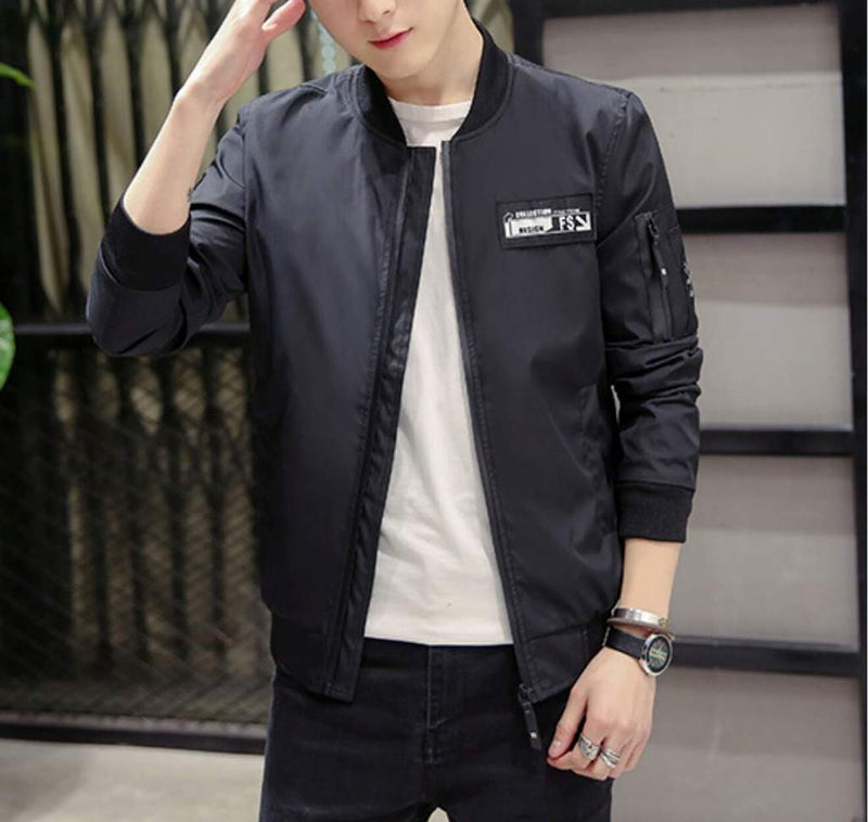 Mens Casual Zipped Up Bomber Jacket Clearance