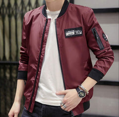 Mens Casual Zipped Up Bomber Jacket Clearance